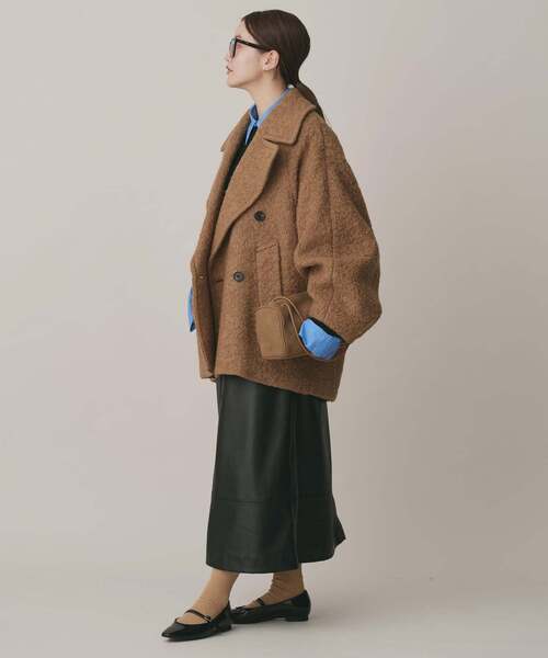 IENA(イエナ)の「《追加》ループインレイショートコート(その他アウター・レディース・ブラック・36)」の3枚目の写真