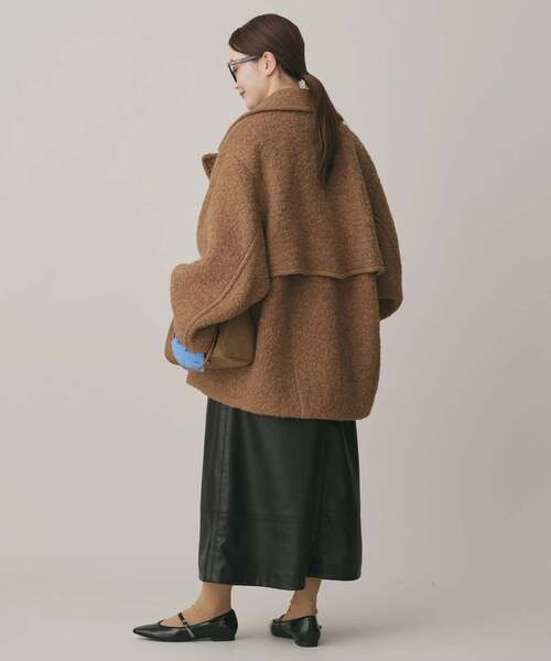 IENA(イエナ)の「《追加》ループインレイショートコート(その他アウター・レディース・ブラック・36)」の4枚目の写真