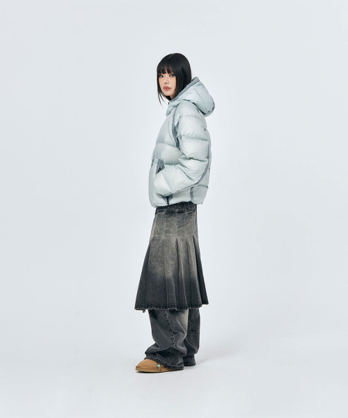 SCHISM INDUCING(スキズムインデューシング)の「OPAQUE DOWN JACKET (2color)(ダウンジャケット/コート・レディース・ブラック/ライトブルー・LARGE/MEDIUM)」の10枚目の写真