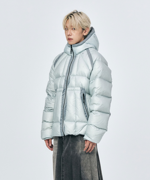 SCHISM INDUCING(スキズムインデューシング)の「OPAQUE DOWN JACKET (2color)(ダウンジャケット/コート・レディース・ブラック/ライトブルー・LARGE/MEDIUM)」の16枚目の写真