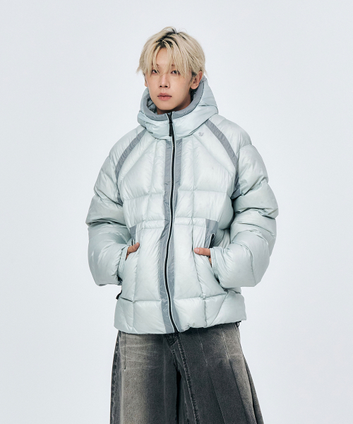SCHISM INDUCING(スキズムインデューシング)の「OPAQUE DOWN JACKET (2color)(ダウンジャケット/コート・レディース・ブラック/ライトブルー・LARGE/MEDIUM)」の17枚目の写真