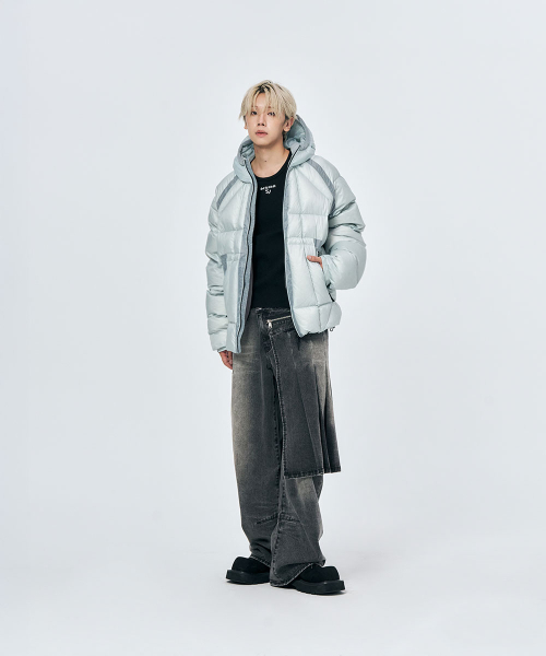 SCHISM INDUCING(スキズムインデューシング)の「OPAQUE DOWN JACKET (2color)(ダウンジャケット/コート・レディース・ブラック/ライトブルー・LARGE/MEDIUM)」の20枚目の写真