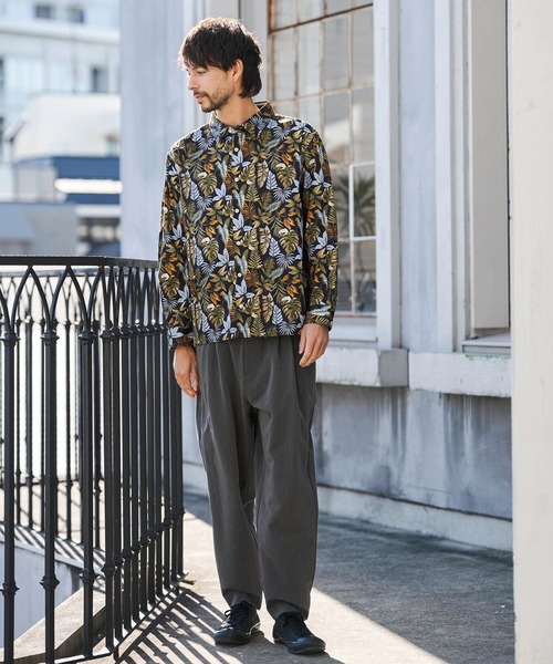 CAMBIO（カンビオ）の「ms6403- ボタニカルプリントブロードシャツ(CMB1245)（シャツ/ブラウス・メンズ・ホワイト/ネイビー/ブラック・S/M/L）」の12枚目の写真