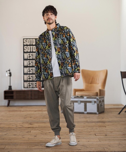 CAMBIO（カンビオ）の「ms6403- ボタニカルプリントブロードシャツ(CMB1245)（シャツ/ブラウス・メンズ・ホワイト/ネイビー/ブラック・S/M/L）」の18枚目の写真