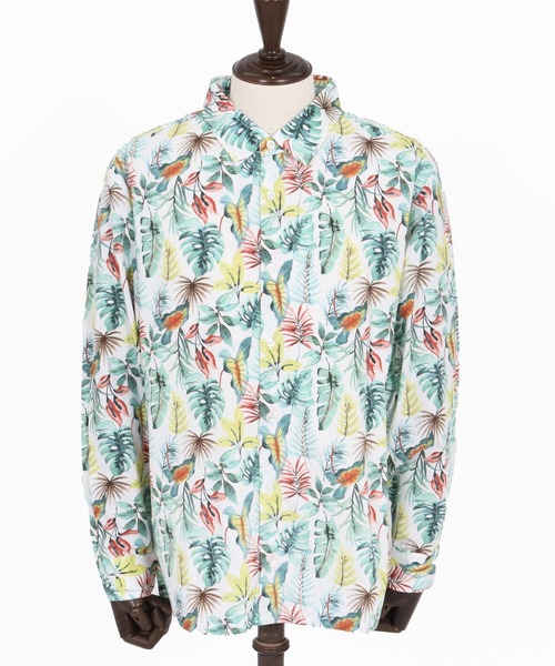 CAMBIO（カンビオ）の「ms6403- ボタニカルプリントブロードシャツ(CMB1245)（シャツ/ブラウス・メンズ・ホワイト/ネイビー/ブラック・S/M/L）」の21枚目の写真