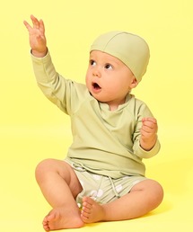 LEAD（リード）の「ラッシュガード＆ショートパンツ水着セットブルーグレー80（水着）」