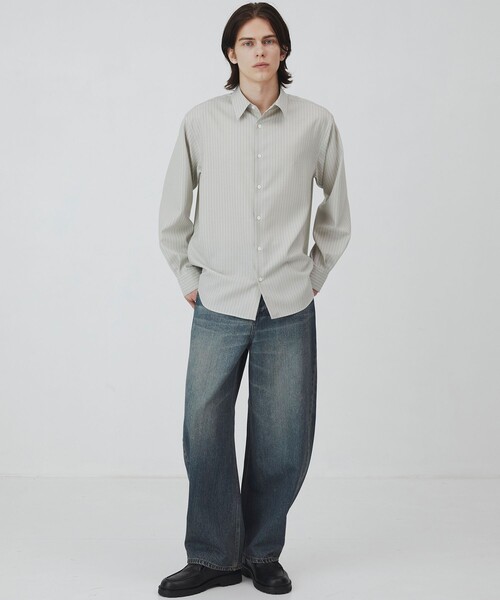 UNITED TOKYO（ユナイテッドトウキョウ）の「【新作】Super120s ウォッシャブルウールシャツ　｜オールシーズン対応/ウール/ウォッシャブル/毛玉防止/縮みにくい/オフィスカジュアル/ビジネス/防シワ/防臭/透湿性（シャツ/ブラウス・メンズ・グレイッシュベージュ/チェック/その他7/その他6/ブラック・2/1）」の14枚目の写真