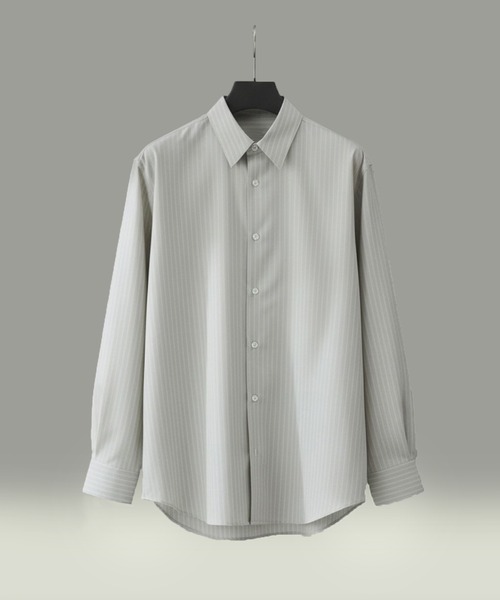 UNITED TOKYO（ユナイテッドトウキョウ）の「【新作】Super120s ウォッシャブルウールシャツ　｜オールシーズン対応/ウール/ウォッシャブル/毛玉防止/縮みにくい/オフィスカジュアル/ビジネス/防シワ/防臭/透湿性（シャツ/ブラウス・メンズ・グレイッシュベージュ/チェック/その他7/その他6/ブラック・2/1）」の3枚目の写真