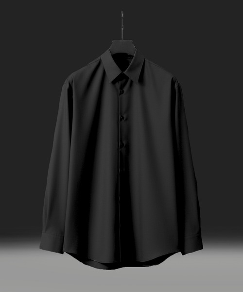 UNITED TOKYO（ユナイテッドトウキョウ）の「【新作】Super120s ウォッシャブルウールシャツ　｜オールシーズン対応/ウール/ウォッシャブル/毛玉防止/縮みにくい/オフィスカジュアル/ビジネス/防シワ/防臭/透湿性（シャツ/ブラウス・メンズ・グレイッシュベージュ/チェック/その他7/その他6/ブラック・2/1）」の2枚目の写真