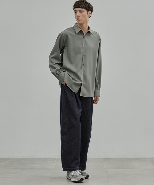 UNITED TOKYO（ユナイテッドトウキョウ）の「【新作】Super120s ウォッシャブルウールシャツ　｜オールシーズン対応/ウール/ウォッシャブル/毛玉防止/縮みにくい/オフィスカジュアル/ビジネス/防シワ/防臭/透湿性（シャツ/ブラウス・メンズ・グレイッシュベージュ/チェック/その他7/その他6/ブラック・2/1）」の6枚目の写真