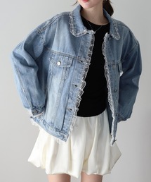 BLUEEAST | レースドッキングデニムジャケット(デニムジャケット)