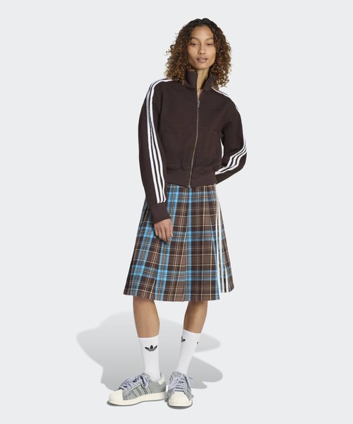 adidas（アディダス）の「プリーツ チェック スカート / アディダスオリジナルス adidas Originals（スカート・レディース・ブラウン・LARGE/MEDIUM/SMALL/X-LARGE/XX-LARGE）」の5枚目の写真