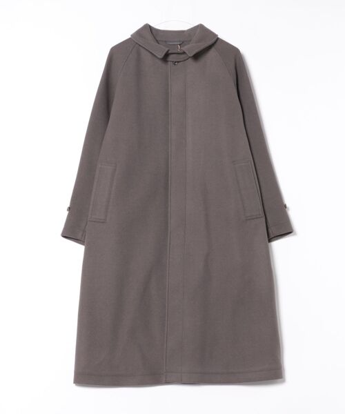g-stage(ジーステージ)の「【G-STAGE】 ラグランスリーブナローショルダーステンカラーコート(ステンカラーコート・メンズ・ブラック/ブラウン系・50/48)」の4枚目の写真