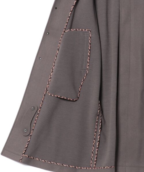 g-stage(ジーステージ)の「【G-STAGE】 ラグランスリーブナローショルダーステンカラーコート(ステンカラーコート・メンズ・ブラック/ブラウン系・50/48)」の5枚目の写真