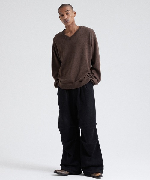 Parts Lab.（パーツラボ）の「【Parts Lab.】Basic Wide Sweat Pants / ベーシックワイドスウェットパンツ（スウェットパンツ・メンズ・グレー/ブラック・L/S/M）」の5枚目の写真