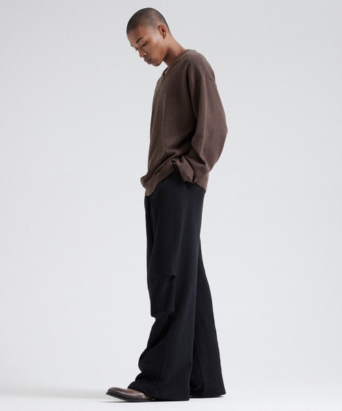 Parts Lab.（パーツラボ）の「【Parts Lab.】Basic Wide Sweat Pants / ベーシックワイドスウェットパンツ（スウェットパンツ・メンズ・グレー/ブラック・L/S/M）」の6枚目の写真