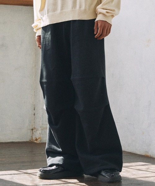 Parts Lab.（パーツラボ）の「【Parts Lab.】Basic Wide Sweat Pants / ベーシックワイドスウェットパンツ（スウェットパンツ・メンズ・グレー/ブラック・L/S/M）」の8枚目の写真