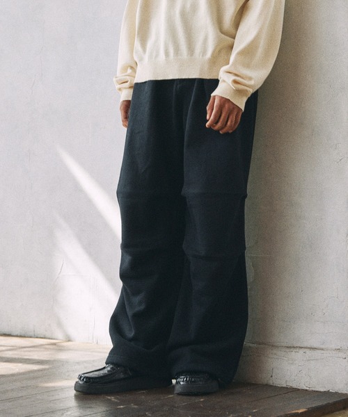 Parts Lab.（パーツラボ）の「【Parts Lab.】Basic Wide Sweat Pants / ベーシックワイドスウェットパンツ（スウェットパンツ・メンズ・グレー/ブラック・L/S/M）」の11枚目の写真
