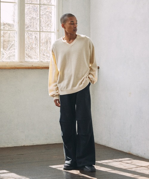 Parts Lab.（パーツラボ）の「【Parts Lab.】Basic Wide Sweat Pants / ベーシックワイドスウェットパンツ（スウェットパンツ・メンズ・グレー/ブラック・L/S/M）」の16枚目の写真