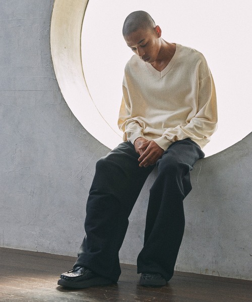 Parts Lab.（パーツラボ）の「【Parts Lab.】Basic Wide Sweat Pants / ベーシックワイドスウェットパンツ（スウェットパンツ・メンズ・グレー/ブラック・L/S/M）」の17枚目の写真