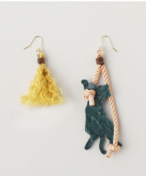 aoneco(アオネコ)の「iki × aoneco 紐ピアス(ピアス(両耳用)・レディース・ブラウン/ブルー系その他/グレー系その他・FREE)」の8枚目の写真
