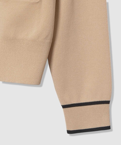 allureville（アルアバイル）の「ハイショクポケットクルーカーディガン（カーディガン/ボレロ・レディース・グリーン/ベージュ系その他・2）」の5枚目の写真