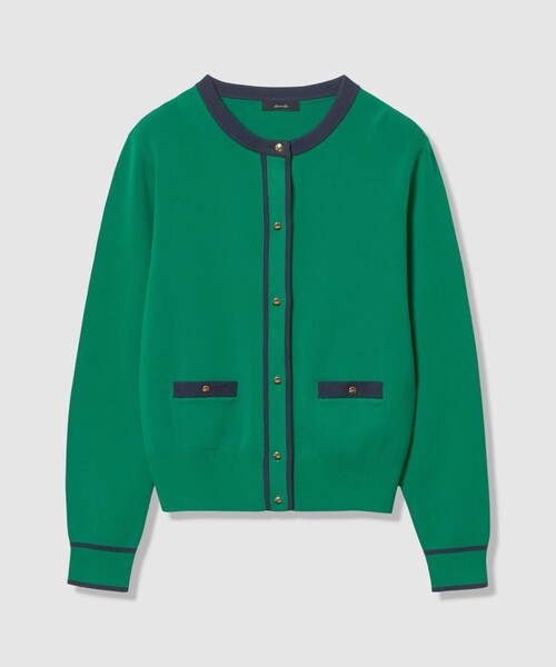 allureville（アルアバイル）の「ハイショクポケットクルーカーディガン（カーディガン/ボレロ・レディース・グリーン/ベージュ系その他・2）」の13枚目の写真