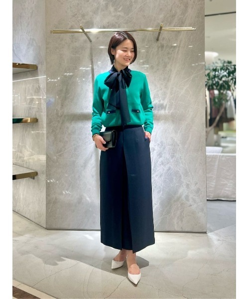 allureville（アルアバイル）の「ハイショクポケットクルーカーディガン（カーディガン/ボレロ・レディース・グリーン/ベージュ系その他・2）」の20枚目の写真