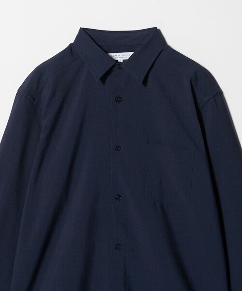 A DAY IN THE LIFE UNITED ARROWS(アデイインザライフユナイテッドアローズ)の「ハイツイスト リラックス レギュラーシャツ-吸水速乾-<A DAY IN THE LIFE>(シャツ/ブラウス・メンズ・ネイビー/ライトグレー/ターコイズブルー系/ライトピンク・S/M/L)」の16枚目の写真