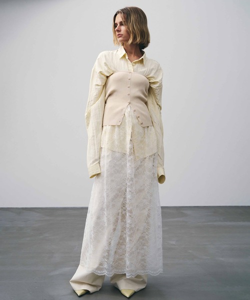 AKTE（アクテ）の「ニットビスチェ（ニット/セーター・レディース・ライトベージュ/ブラック・FREE）」の20枚目の写真