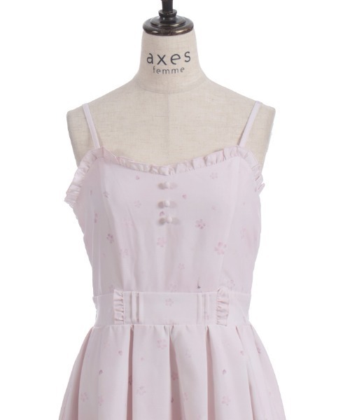 axes femme（アクシーズファム）の「桜レース×桜柄キャミワンピース（ワンピース・レディース・ピンク/キナリ・FREE）」の17枚目の写真