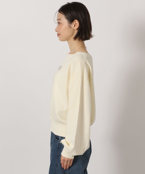 LAKOLE（ラコレ）の「ワンショル刺繍ロゴスウェット / 658035（スウェット・レディース・アイボリー/ピンク/チャコール・FREE）」の21枚目の写真