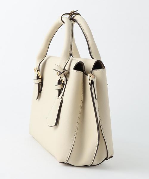 Another Edition（アナザーエディション）の「【WEB店舗限定】スクエアボストンバッグ/aeMFC SQ BSTN（ボストンバッグ・レディース・オフホワイト/ベージュ/ブラック・FREE）」の4枚目の写真