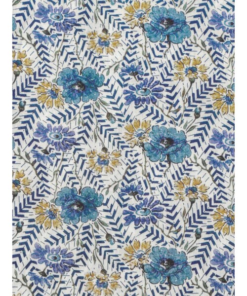 MidiUmi（ミディウミ）の「MidiUmi リバティプリントファーマーズスカート（スカート・レディース・ブルー/イエロー・FREE）」の5枚目の写真