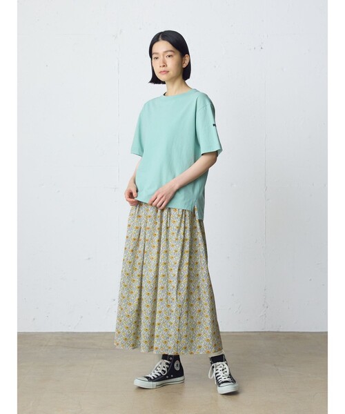 MidiUmi（ミディウミ）の「MidiUmi リバティプリントファーマーズスカート（スカート・レディース・ブルー/イエロー・FREE）」の6枚目の写真