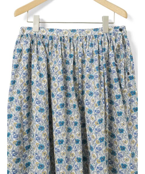 MidiUmi（ミディウミ）の「MidiUmi リバティプリントファーマーズスカート（スカート・レディース・ブルー/イエロー・FREE）」の14枚目の写真