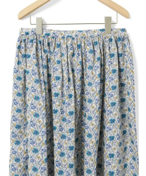 MidiUmi（ミディウミ）の「MidiUmi リバティプリントファーマーズスカート（スカート・レディース・ブルー/イエロー・FREE）」の19枚目の写真
