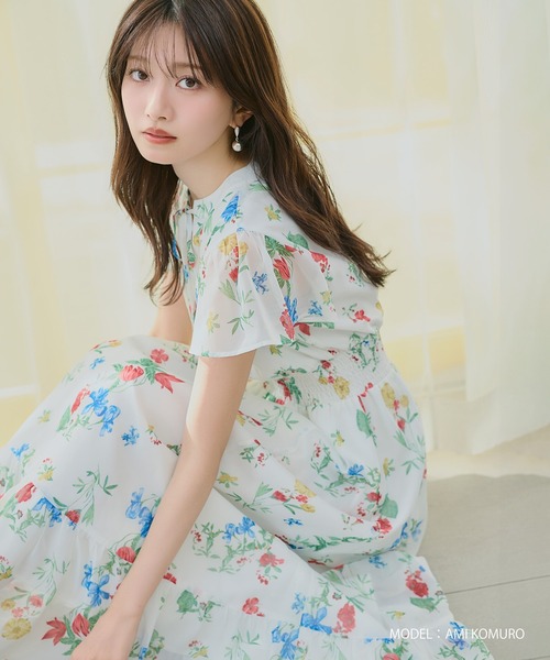 セール】2026春夏新作 ボタニカルフラワーワンピース（ワンピース