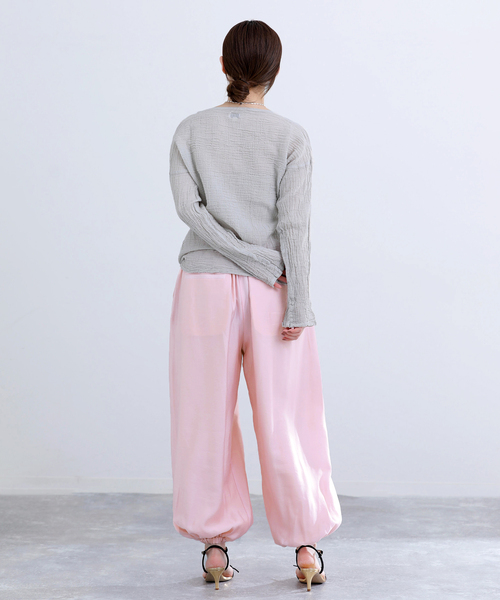 IENA（イエナ）の「ウォッシャブル バルーンパンツ（その他パンツ・レディース・ピンク/チャコールグレー/ブラウン・38/36）」の18枚目の写真