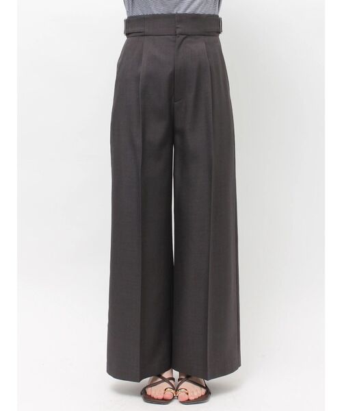 LAGUNAMOON（ラグナムーン）の「サイドベルトワイドパンツ（その他パンツ・レディース・アイボリー/チャコールグレー・MEDIUM/SMALL）」の13枚目の写真