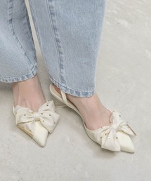 RANDA（ランダ）の「【Heart Collection】ハートスパンコールアンクルストラップパンプス（パンプス）」