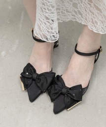 RANDA（ランダ）の「【Heart Collection】ハートスパンコールアンクルストラップパンプス（パンプス）」