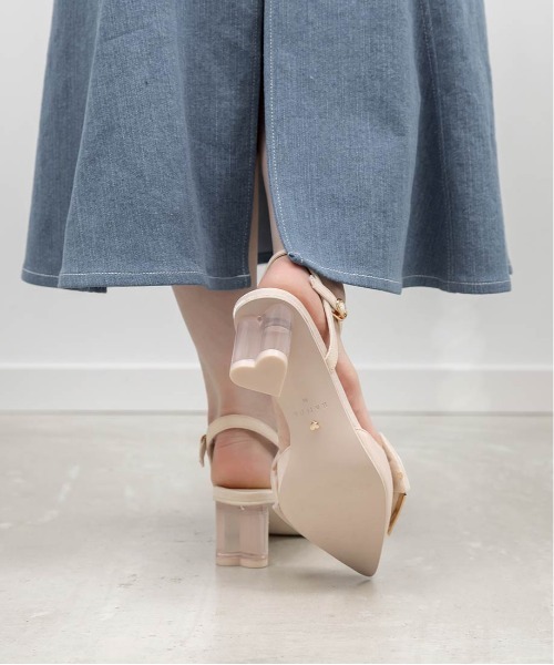 RANDA（ランダ）の「【Heart Collection】ハートスパンコールアンクルストラップパンプス（パンプス・レディース・ブラック/ピンク/アイボリー・L/M/S/LL）」の13枚目の写真