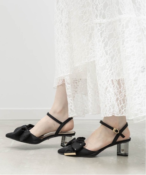 RANDA（ランダ）の「【Heart Collection】ハートスパンコールアンクルストラップパンプス（パンプス・レディース・ブラック/ピンク/アイボリー・L/M/S/LL）」の20枚目の写真