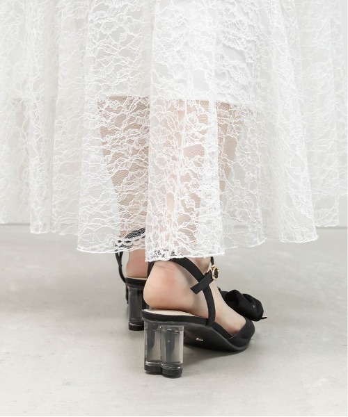 RANDA（ランダ）の「【Heart Collection】ハートスパンコールアンクルストラップパンプス（パンプス・レディース・ブラック/ピンク/アイボリー・L/M/S/LL）」の21枚目の写真