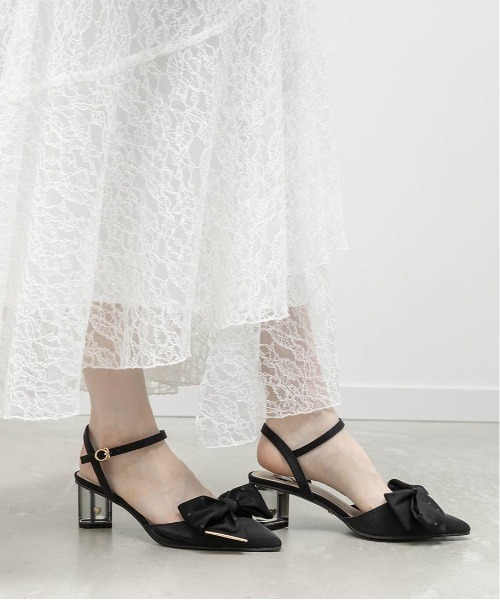 RANDA（ランダ）の「【Heart Collection】ハートスパンコールアンクルストラップパンプス（パンプス・レディース・ブラック/ピンク/アイボリー・L/M/S/LL）」の22枚目の写真