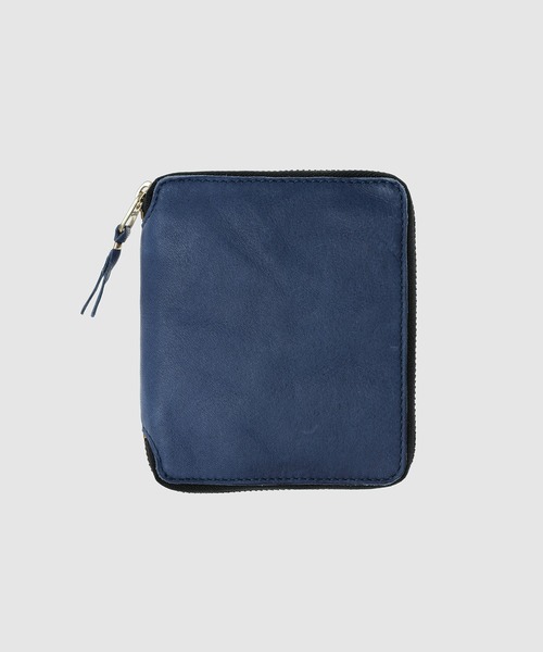 新品 紺 ネイビー ギャルソン ウォレット 財布garcons wallet WASHED WALLET】ZIP WALLET（財布）｜Wallet COMME des GARCONS