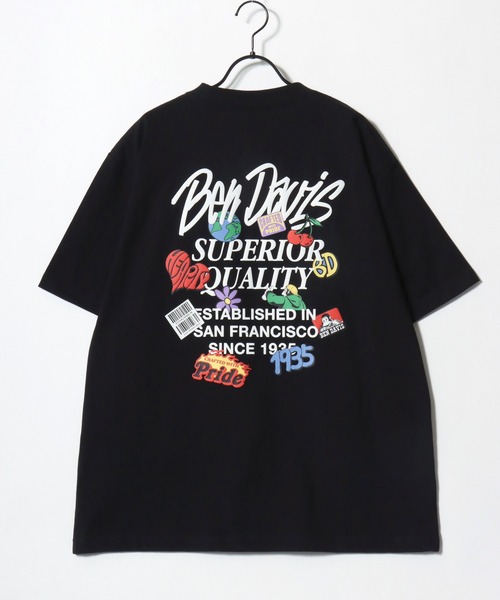 BEN DAVIS(ベンデイビス)の「BEN DAVIS/ベンデイビス GRATEFUL TEE/オーバーサイズ ストリート バックプリント ロゴ ワンポイント 半袖Tシャツ/レディース メンズ(Tシャツ/カットソー・メンズ・ブラック/ホワイト・M/L/XL)」の10枚目の写真