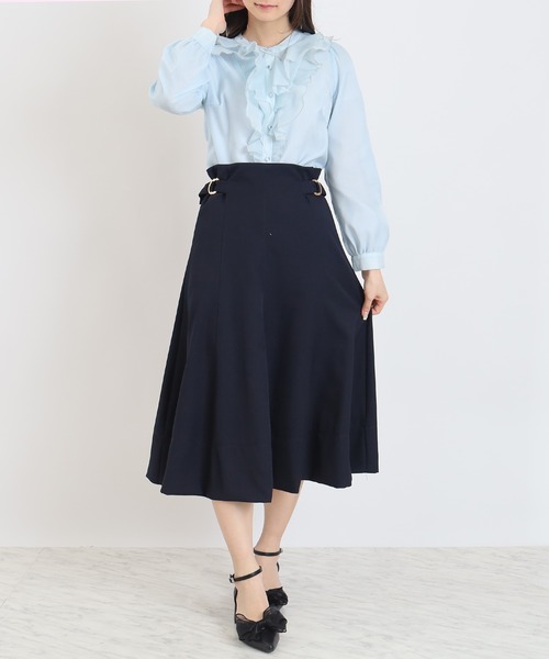 ASTORIA ODIER(アストリアオディール)の「ラメシアーフリルブラウス(シャツ/ブラウス・レディース・ホワイト/ピンク/サックスブルー/ピンクベージュ・MEDIUM)」の15枚目の写真