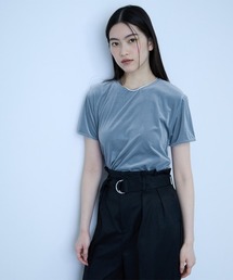 VICKY（ビッキー）の「シアーベロアTシャツ【日本製】（Tシャツ/カットソー）」